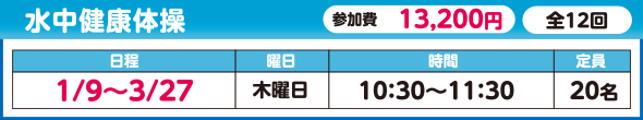 水中健康体操
